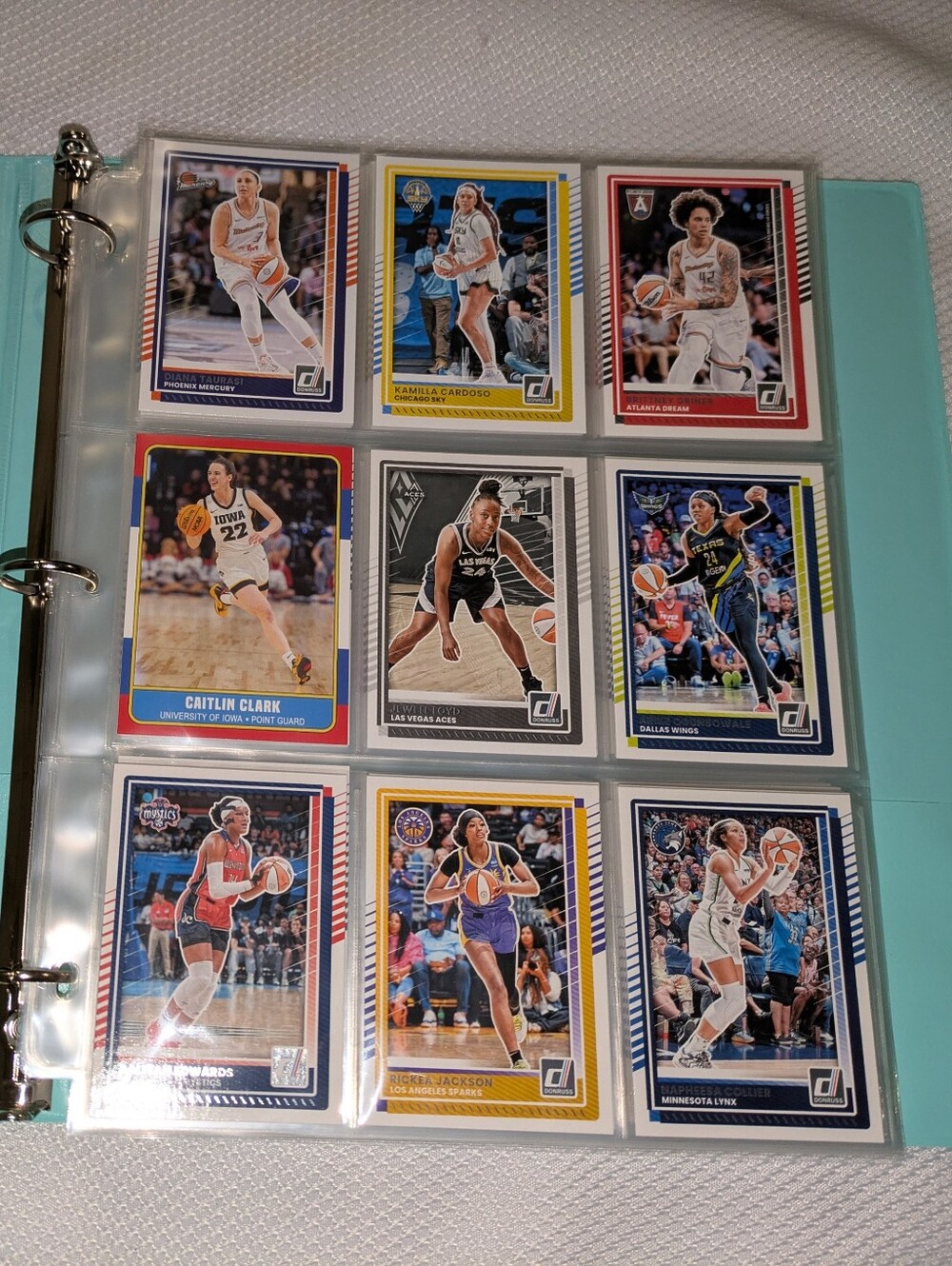 WNBA Basketball Cards Binder 🏀 WNBA Basketball Trading Cards Collection Lot
